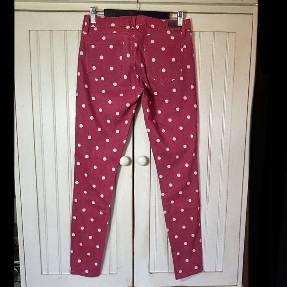 Paige Verdugo Ultra Skinny Polka Dot Jeans Sz 29 Like New - Picture 6 of 16